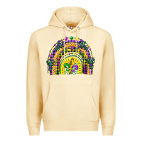 Pina Colada mardi gras rainbow and fleur de lis Premium Hoodie - CowGirlArtShop