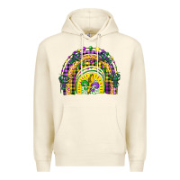 Sandshell mardi gras rainbow and fleur de lis Premium Hoodie - CowGirlArtShop