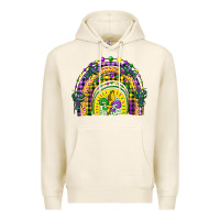 Tofu mardi gras rainbow and fleur de lis Premium Hoodie - CowGirlArtShop