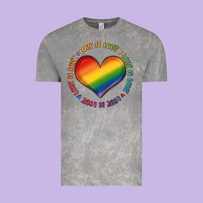 Love Is Love Vintage Tee Designed By Maliassmallbusiness