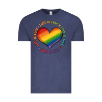 Vintage Denim love is love Vintage Tee - MaliasSmallBusiness