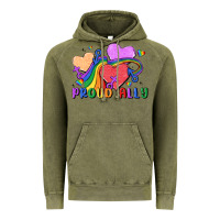 Vintage Olive proud ally Vintage Hoodie - MaliasSmallBusiness