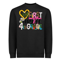 Black my first day of 4th grade Heavyweight Sweatshirt - NancyCooperArtShop