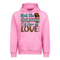 Fuchsia Pink But The Greatest Of These Is Love Urban Hoodie - BundleAndBundleShop