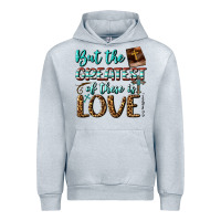 Heather Grey But The Greatest Of These Is Love Urban Hoodie - BundleAndBundleShop