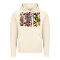 Vintage Artic Easter Brushstroke With Quail Eggs Daisy And Bunny Vintage Hoodie - RanaPortraitStore