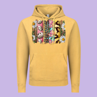 Easter Brushstroke With Quail Eggs Daisy And Bunny Vintage Hoodie Designed By Ranaportraitstore