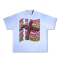 Grape Ice he is risen Urban Heavy Tee - MaliasSmallBusiness