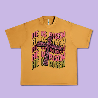He Is Risen Urban Heavy Tee Designed By Maliassmallbusiness