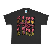 Pigment Black he is risen Urban Heavy Tee - MaliasSmallBusiness