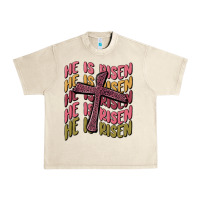 Sandshell he is risen Urban Heavy Tee - MaliasSmallBusiness