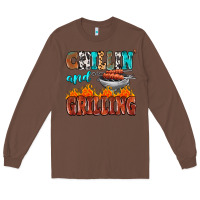 Chestnut chillin and grilling Long Sleeve Tee - MaliasSmallBusiness
