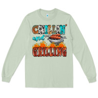 Matcha chillin and grilling Long Sleeve Tee - MaliasSmallBusiness