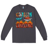 Smoke chillin and grilling Long Sleeve Tee - MaliasSmallBusiness