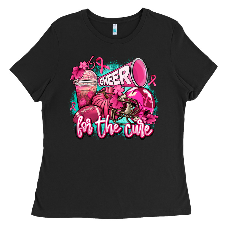Cheer For The Cure Ladies Tee by AdoDesignShop | Teevron