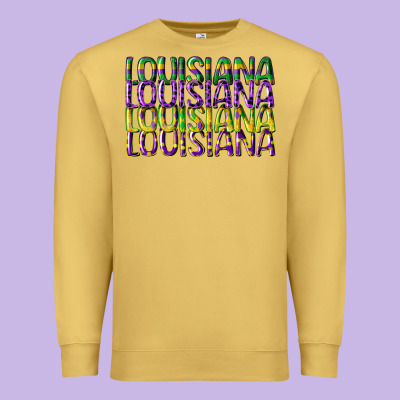 Louisiana Mardi Gras Premium Sweatshirt Designed By Cowgirlartshop