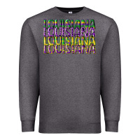 Charcoal Heather louisiana mardi gras Premium Sweatshirt - CowGirlArtShop