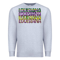 Heather Grey louisiana mardi gras Premium Sweatshirt - CowGirlArtShop