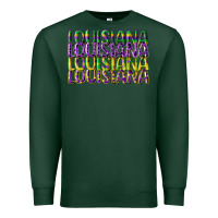 Sports Green louisiana mardi gras Premium Sweatshirt - CowGirlArtShop