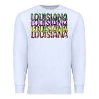 White louisiana mardi gras Premium Sweatshirt - CowGirlArtShop