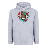 Football Ball Leopard Glitter Heavyweight Hoodie | Teevron