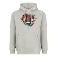 Moon Dust Football ball leopard glitter Heavyweight Hoodie - HowdyJamesFarm