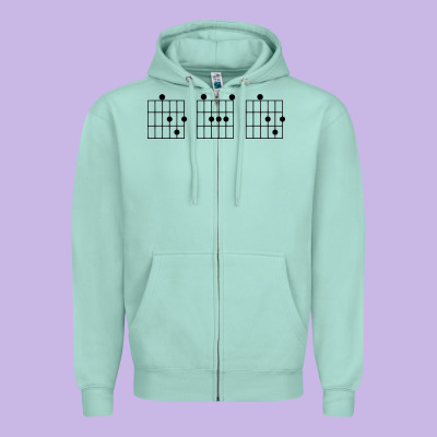Guitar Chord Dad Zipper Hoodie Designed By Bettercallsaul