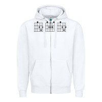 White Guitar Chord dad Zipper Hoodie - Bettercallsaul