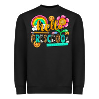 Black hello preschool Heavyweight Sweatshirt - NancyCooperArtShop