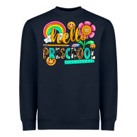 Navy hello preschool Heavyweight Sweatshirt - NancyCooperArtShop