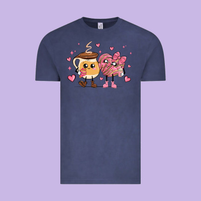 Valentines  Day Conchas And Cafecito Vintage Tee Designed By Maliassmallbusiness