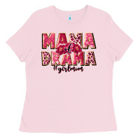 Bubblegum Pink mama of drama girl mom Ladies Tee - JahusDesignShop