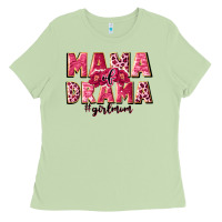 Matcha mama of drama girl mom Ladies Tee - JahusDesignShop
