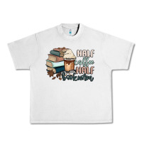 Lunar Rock half coffee half bookworm Urban Heavy Tee - MaliasSmallBusiness