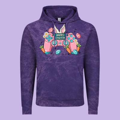 Happy Easter Vintage Hoodie Designed By Maliassmallbusiness