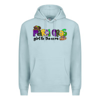 Blue Mist mardi gras girl to the core Premium Hoodie - CowGirlArtShop
