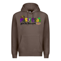 Coffee mardi gras girl to the core Premium Hoodie - CowGirlArtShop