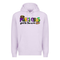 Lilac mardi gras girl to the core Premium Hoodie - CowGirlArtShop