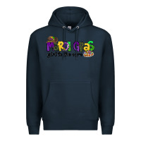 Navy mardi gras girl to the core Premium Hoodie - CowGirlArtShop