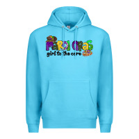 Ocean Blue mardi gras girl to the core Premium Hoodie - CowGirlArtShop