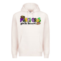 Pale Pink mardi gras girl to the core Premium Hoodie - CowGirlArtShop