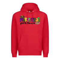 Red mardi gras girl to the core Premium Hoodie - CowGirlArtShop