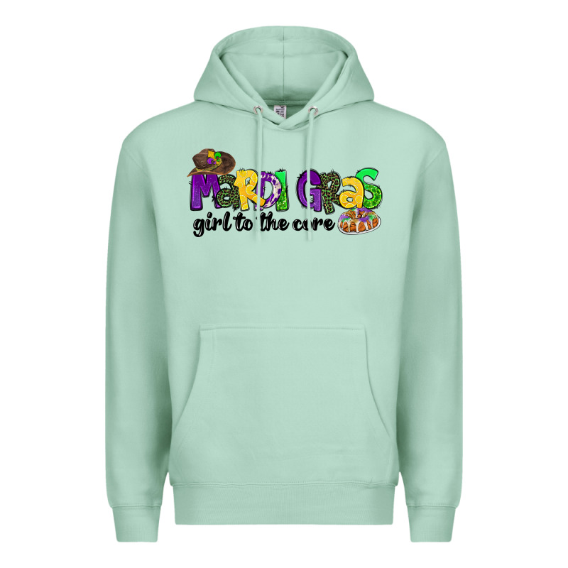 Mardi Gras Girl To The Core Premium Hoodie by CowGirlArtShop | Teevron