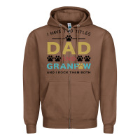 Chestnut i have two titles dad and grandpa Zipper Hoodie - Bettercallsaul