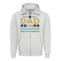 Dove Grey i have two titles dad and grandpa Zipper Hoodie - Bettercallsaul