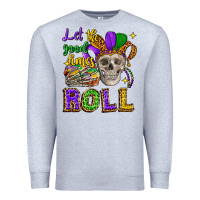Heather Grey let the good times roll Premium Sweatshirt - CowGirlArtShop