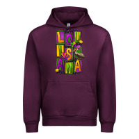 Mauve Wine mardi gras louisiana Urban Hoodie - FaDigitalArtStudio