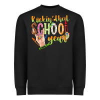 Black rockin that school year Heavyweight Sweatshirt - NancyCooperArtShop