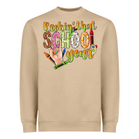 Mushroom rockin that school year Heavyweight Sweatshirt - NancyCooperArtShop