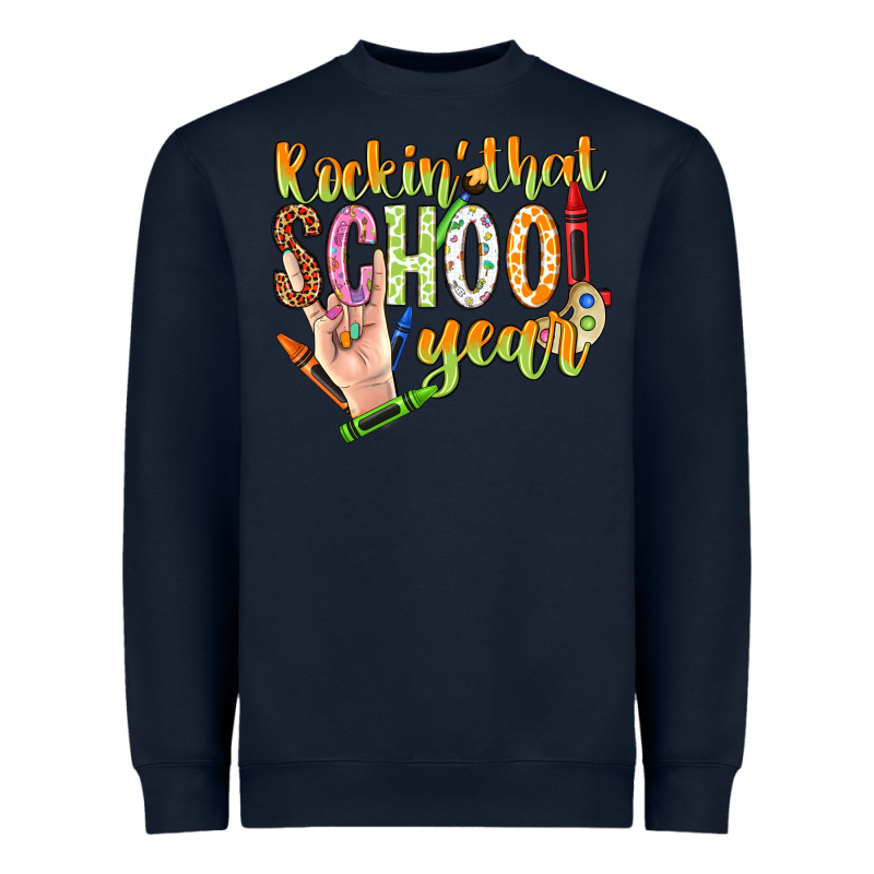 Rockin That School Year Heavyweight Sweatshirt by NancyCooperArtShop | Teevron